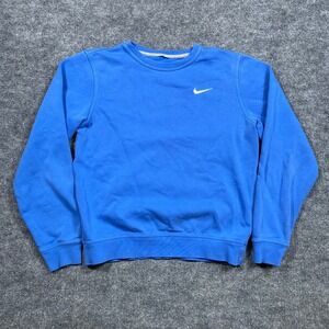 Nike Mens Sportswear Club Fleece Crewneck Sweatshirt Blue 839667-402 Small